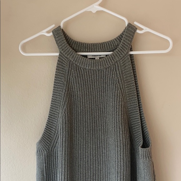 Green Knit Madewell Sweater Halter Tank - Picture 5 of 8